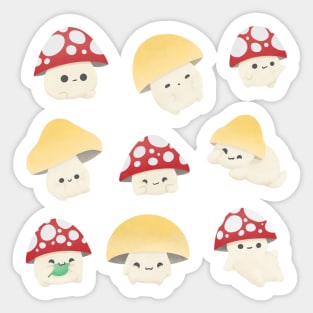 Mushroom mandrakes Sticker